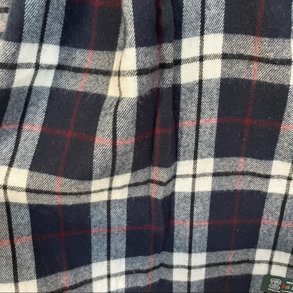 24x74” wooltouch jesi lydia scarf wool blue plaid - Picture 2 of 4